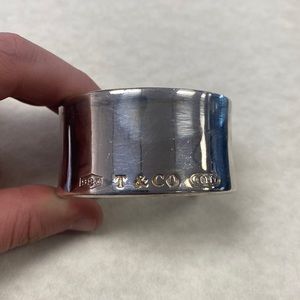 WTiffany & co sterling silver 2001 wide cuff bracelet